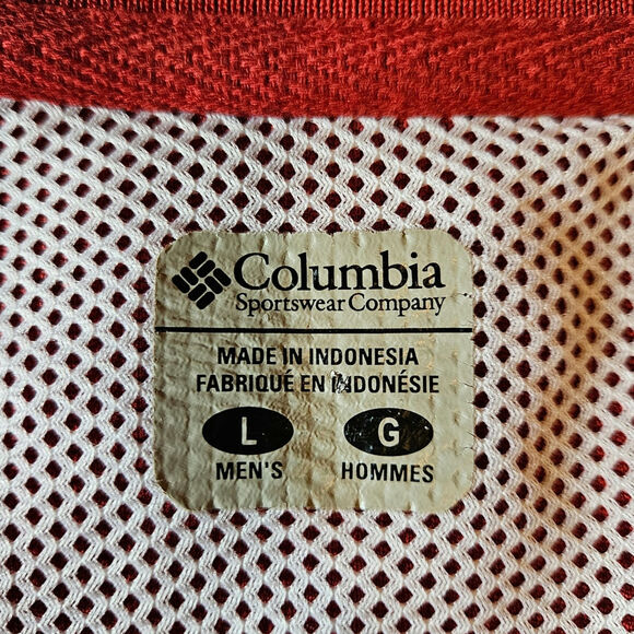 Columbia PFG Omni-Shield Sun Protection Polo Shirt Burnt Orange Men's Large - Picture 5 of 7